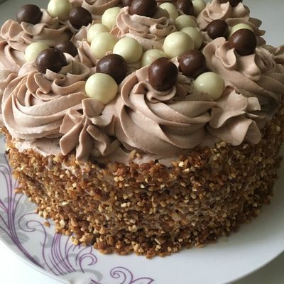 Gâteau crème chantilly mascarpone nutella