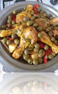 TAJINE AUX PILONS LEGUMES OLIVES