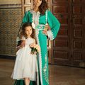 Caftan marocain vert d'eau 2014