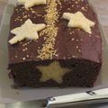 Gâteau aux deux chocolats avec insert étoile
