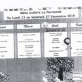 menu du 23 au 27 novembre