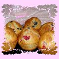 Muffins myrtilles groseilles