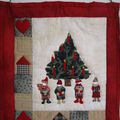 Primer miniquilt de Navidad