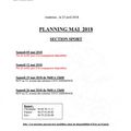 planning sport mai 2018