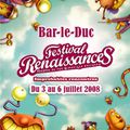 Festival Renaissances à Bar-le-Duc ce week-end