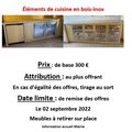 A vendre "Eléments de cuisine en boix -inox"