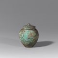 A small bronze covered jar, Tang Dynasty (A.D. 618-907)