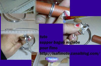 tuto support bague réglable pour fimo