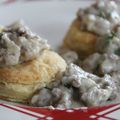 easy sausage gravy mais avec du boeuf pour plus de légèreté.