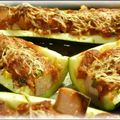 ღ " Miam " Courgettes farcie aux Saucisses Fumées 