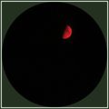 Hier soir:  une belle lune rouge....