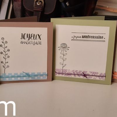 Quelques cartes d' anniversaire !
