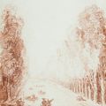 Hubert Robert (Paris 1733 - 1808), Vue présumée du canal du parc de Sceaux