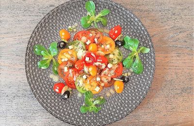 Salade de Tomates anciennes ( du chef Custos)