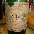 chateau Haut-Bailly 1966 graves grand cru classé