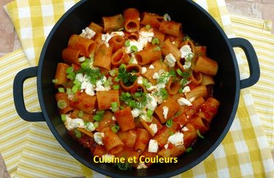 Gratin de pâtes à la santorine ( Saganaki )