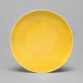 A yellow-glazed dish, Xuantong mark and period