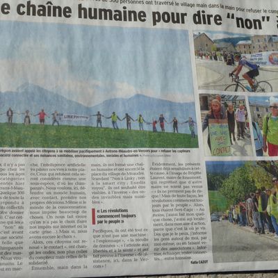 La presse était présente pour la chaîne humaine