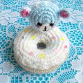 Soyons gourmandes ~ donut et macaron ourson au crochet