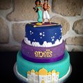 Pièce montée Aladdin et jasmine