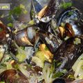 Moules au bouillon.