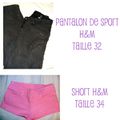 Pantalon de Sport H&M & Short H&M