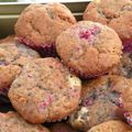 Muffins framboise - chocolat blanc