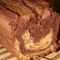 Cake marbré chocolat-spéculoos