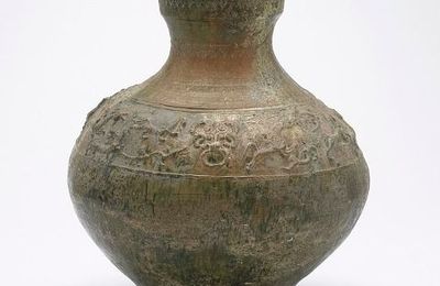 Tomb jar, Eastern Han dynasty, early 1st-early 3rd century, China