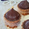 Tartelettes Chocolat Caramel et Praliné