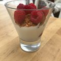 Verrine aux framboises et speculoos 