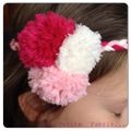 DIY Un headband à pompons de petite fille...