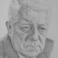 Jean GABIN,portrait au stylo à bille noir