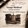 Exposition « Voyage médiéval » à travers la broderie – Abbaye de Vauluisant (Yonne) 🧵