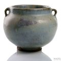 A splashed junyao jar with handles, China, Yuan dynasty