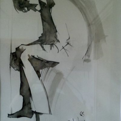 Malnuit assis sur un divan (1965)