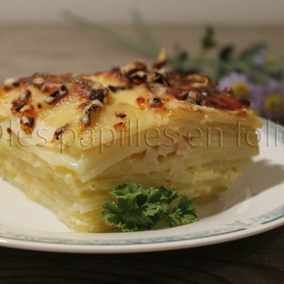 Gratin de pommes de terre et chou rave