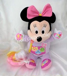 Doudou Peluche Interactive Minnie ma poupée à cajoler Clementoni