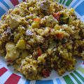 Poêlée de quinoa aux légumes et au poulet (4,5 points)