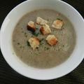 velouté de champignons au Kiri § aux petits croûtons