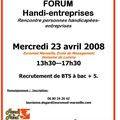Forum Handi-entreprises (Avril 2008)