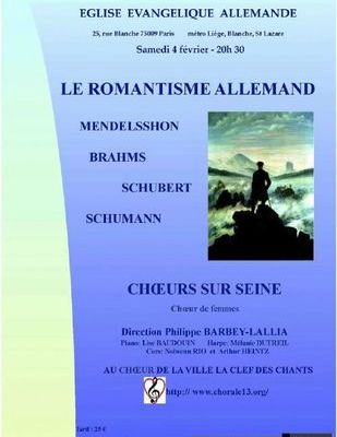 Le romantisme Allemand vu par Chœurs sur Seine