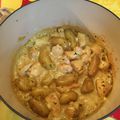  Poulet au curry et pommes de terre rattes