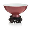 A sang-de-boeuf glazed bowl, Qianlong seal mark