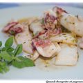 SALADE DE CALAMARS GRILLES A L'HUILE D'OLIVE ET AUX HERBES