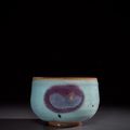 A very rare large purple-splashed Jun deep bowl, Jin dynasty (1115-1234)
