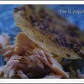 Croustillant de saumon, riz et ratatouille