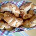 Mini croissants feuilletés 