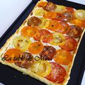 Tarte aux tomates colorées