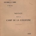 A acheter, exceptionnel: Notice sur le camp de La Courtine, Etat-Major de l'Armée, 1968